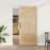 vidaXL Schiebet&uuml;r ORKDAL Braun 93 x 202 cm Massives Kiefernholz