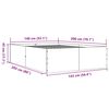 vidaXL Bettgestell Schwarz 140x200 cm Holzwerkstoff
