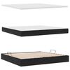 vidaXL Aufbewahrungsbett mit Matratze Schwarz 200 x 200 cm Samt