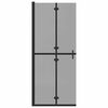 vidaXL Walk-in Duschwand Schwarz 80 x 6,5 x 190 cm