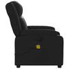 vidaXL Massage-Relaxsessel, Kunstleder, Schwarz