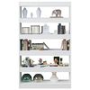 vidaXL B&uuml;cherregal/Raumteiler Wei&szlig; 100x30x166 cm