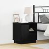 vidaXL Nachttisch Schwarz Eichen-Optik 50 x 34,5 x 50 cm Holzwerkstoff