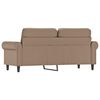 vidaXL 2-Sitzer-Sofa Cappuccino-Braun 140 cm Kunstleder