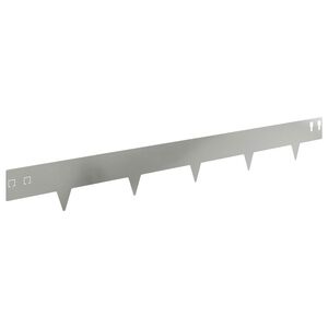 vidaXL Raseneinfassung 10 stk. 100 x 12 cm Stahl Silber
