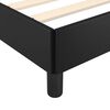 vidaXL Bettgestell mit Kopfteil ohne Matratze Schwarz 90x190 cm