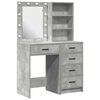 vidaXL Schminktisch 2 pcs Grau 50 x 41 x 135 cm Holzwerkstoff
