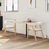 vidaXL Esszimmerst&uuml;hle 2 pcs Natur 54 x 57 x 73 cm Massives Gummiholz