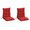 vidaXL Niedriglehner-Auflagen 2 Stk. Rot Oxford-Gewebe