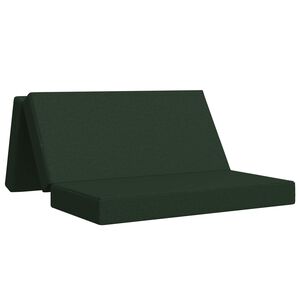 vidaXL Klappsofa Bett 140 x 67 x 45 cm Dunkelgr&uuml;n