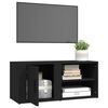 vidaXL TV-Schr&auml;nke 2 Stk. Schwarz 80x31,5x36 cm Holzwerkstoff