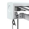 vidaXL Markise Einziehbar Anthrazit & Wei&szlig; 3,5x2,5 m Stoff & Aluminium