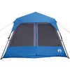 vidaXL Familienzelt 9 Personen Blau Quick Release Wasserdicht