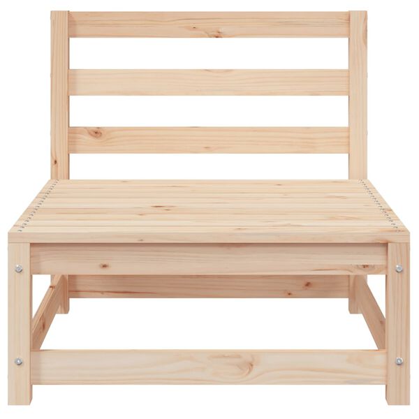 vidaXL Garten-Mittelsofa Massivholz Kiefer