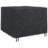 vidaXL M&ouml;belbezug Schwarz 125 x 125 x 74 cm 210D Oxford Stoff