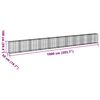 vidaXL Gabione mit Deckel 1000x50x100 cm Verzinktes Eisen