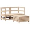 vidaXL 3-tlg. Garten-Sofagarnitur Massivholz Kiefer