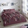 Good Morning Bettw&auml;sche-Set FEATHERS 240x200/220 cm Bordeaux
