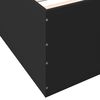 vidaXL Bettgestell Schwarz 90x200 cm Holzwerkstoff