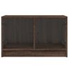 vidaXL TV-Schrank mit Glast&uuml;ren Braun Eichen-Optik 68x37x42 cm