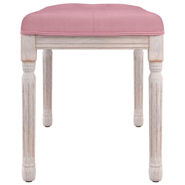 vidaXL Sitzbank Rosa 80x40x49 cm Samt