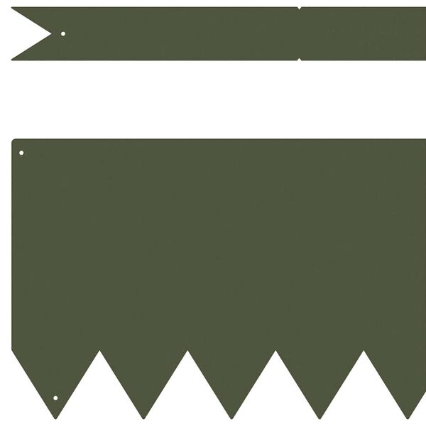 vidaXL Raseneinfassung 10 pcs Olive Gr&uuml;n 100 x 0,05 x 20 cm