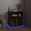 vidaXL LED-Sideboard Ger&auml;ucherte Eiche 71 x 34,5 x 75 cm Holzwerkstoff