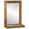 vidaXL Badezimmer Spiegel Braun 50 x 22 x 70 cm Massivholz Mango