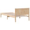vidaXL Bettgestell Braun 100 x 200 cm Massivholz Kiefer