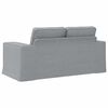 vidaXL Sofa 120cm Hellgrau Metall