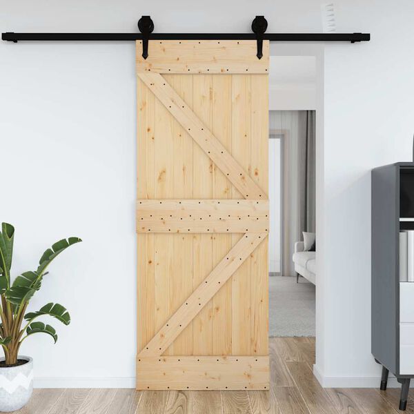 vidaXL T&uuml;r NARVIK 95x210 cm Massivholz Kiefer