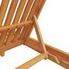 vidaXL Sonnenliege Braun Massivholz Akazie
