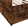 vidaXL Tagesbett mit Schubladen ohne Matratze R&auml;uchereiche 90x200 cm