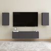 vidaXL TV-Schrank Grau 30,5x30x60 cm Holzwerkstoff