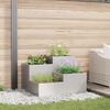 vidaXL Gartenblumentopf Silber 100 x 100 x 60 cm Edelstahl
