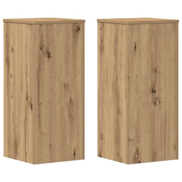vidaXL Pflanzenst&auml;nder 2 Stk. Artisan-Eiche 30x30x70 cm Holzwerkstoff