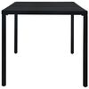 vidaXL Gartentisch Schwarz 180x83x72 cm Stahl