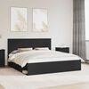 vidaXL Bettrahmen Schwarz 200 x 200 cm Massives Kiefernholz