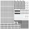 vidaXL Zaunpfosten 52 pcs Grau 3,2 x 3,2 x 130 cm