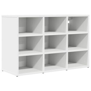 vidaXL Schuhschrank mit Regal Wei&szlig; 77,5 x 30 x 51 cm Holzwerkstoff