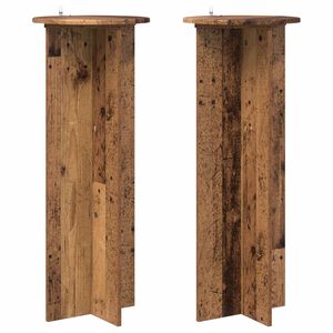 vidaXL Pflanzenst&auml;nder 2 Stk. Altholz &Oslash;40 x 100 cm Holzwerkstoff