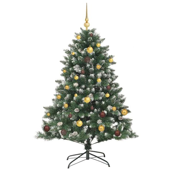 vidaXL Künstlicher Weihnachtsbaum mit 150 LEDs mit Ständer Grün 150 cm