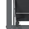 vidaXL Gartenst&uuml;hle 4 Stk. Schwarz 55x61,5x90 cm Textilene und Stahl