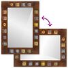 vidaXL Badezimmerm&ouml;bel-Set mit Regal 3 pcs Walnuss Massivholz Mango
