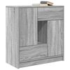 vidaXL Sideboard mit Schubladen und T&uuml;ren Grau Sonoma 70,5x34x74,5 cm