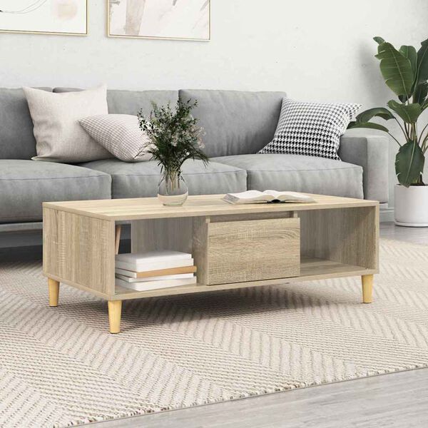vidaXL Couchtisch Sonoma-Eiche 103,5 x 60 x 35 cm Holzwerkstoff