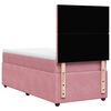 vidaXL Boxspringbett mit Matratze Rosa 90x190 cm Samt