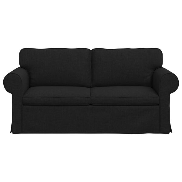 vidaXL Sofa Schwarz Gesamtabmessungen: 175 x 82 x 80 cm (B x T x H)