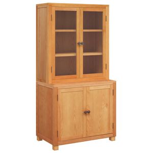 vidaXL Aufbewahrungsm&ouml;bel-Set mit T&uuml;r 2 Stk. Braun 80 x 50 x 160 cm