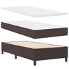 vidaXL Boxspringbett Dunkelbraun 90 x 190 cm Stoff & Holzwerkstoff